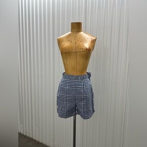 1950s/1960s Vintage blue and white checkered shorts